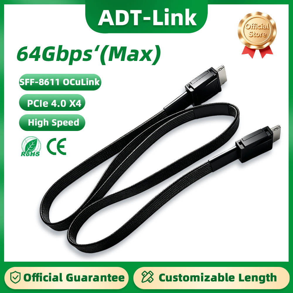 External Gpu Dock Pcie 4.0 Oculink - ADT-Link 64Gb 남성-남성 PCIE 4.0 X4