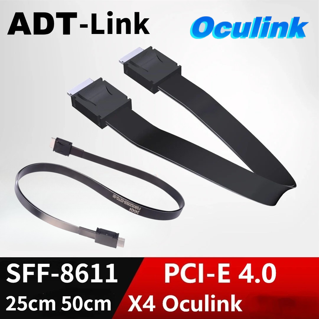 External Gpu Dock Pcie 4.0 Oculink - ADT PCI-E 4.0 X4 SFF-8611 수