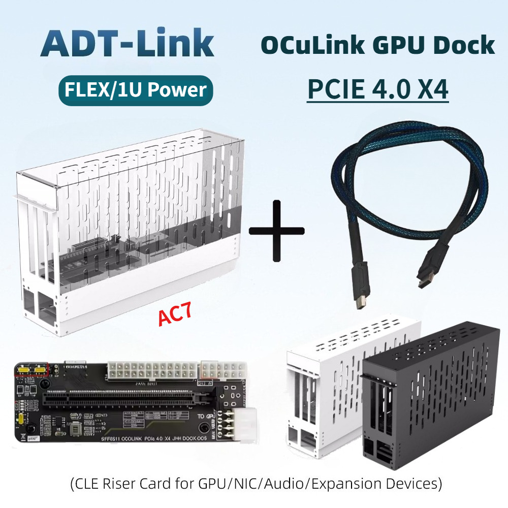 External Gpu Dock Pcie 4.0 Oculink - 50CM Oculink EGPU 그래픽 카드 독