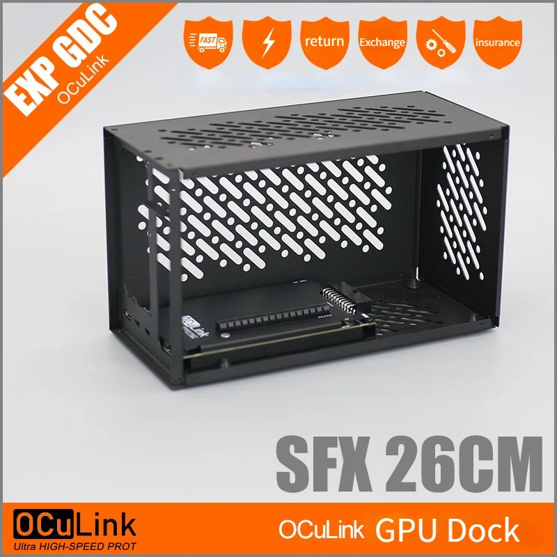 External Gpu Dock Pcie 4.0 Oculink - 알루미늄 케이스 OCuP4v2 OCuLink PCI-E 4.0