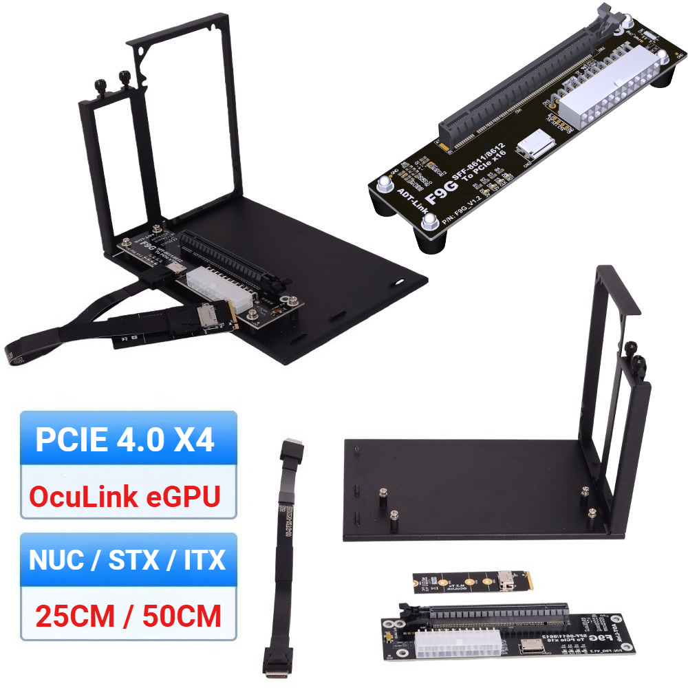 External Gpu Dock Pcie 4.0 Oculink - F9G-BK7 EGPU 오큘링크 GPU 도크 PCIe