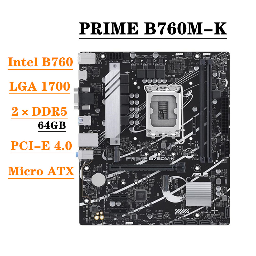 Lga 1700 Ddr5 Itx Motherboard - ASUS PRIME B760M-K 마더보드 DDR5 지원