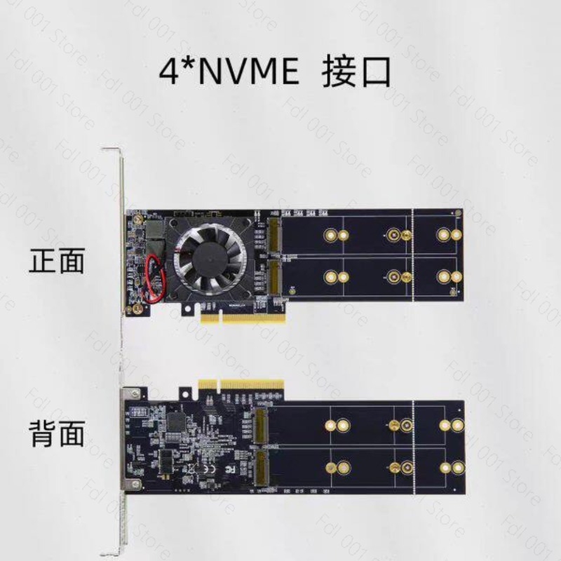 PCIe 분할 PEX8747 쿼드 4 M.2 NVMe- - Quad M.2 Nvme Pcie Bifurcation Card 리뷰 및 가격