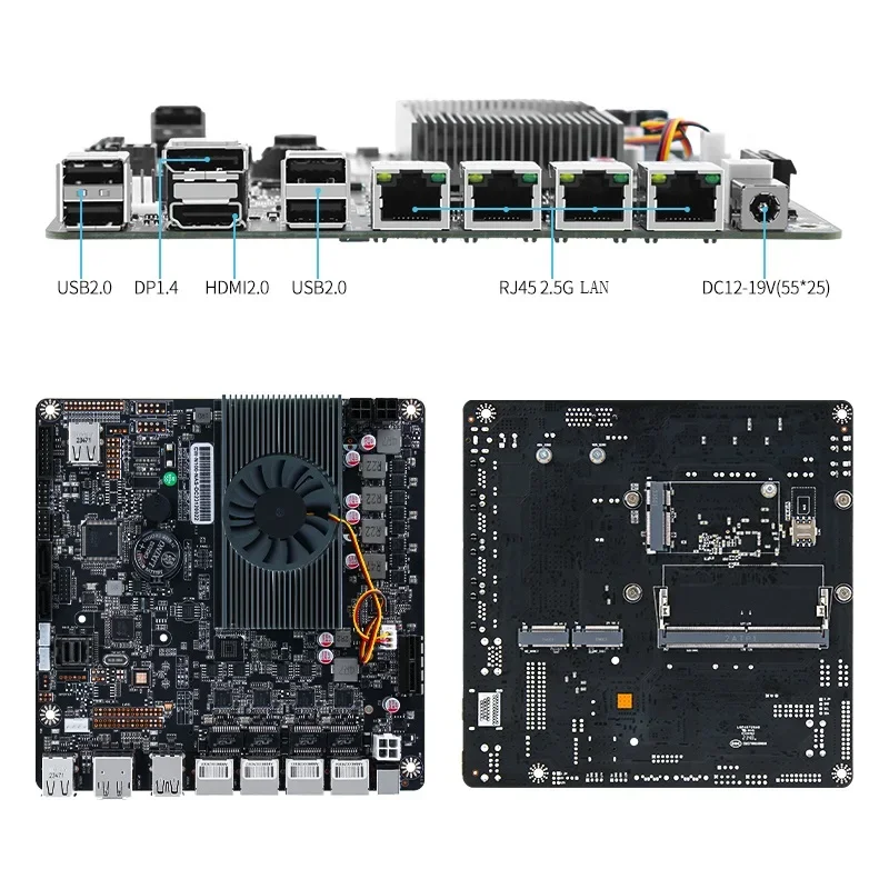 N100 NAS 마더보드 2xM.2 NVMe 4x I2 - Nas Motherboard N100 6 Sata 리뷰 및 가격