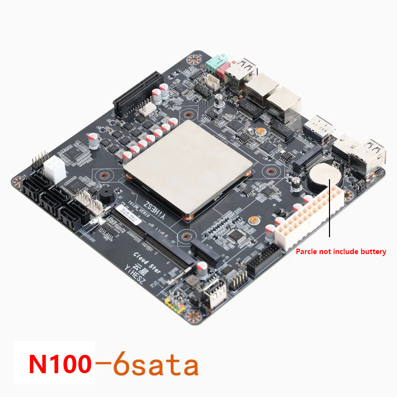 인텔 N100 미니-ITX 마더보드 듀얼 2.5GbE  - Nas Motherboard N100 6 Sata 리뷰 및 가격